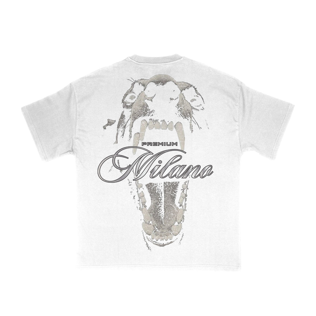 Premium Milano Mens Premium Bite Force Crew Neck T-Shirt S25415-29 White