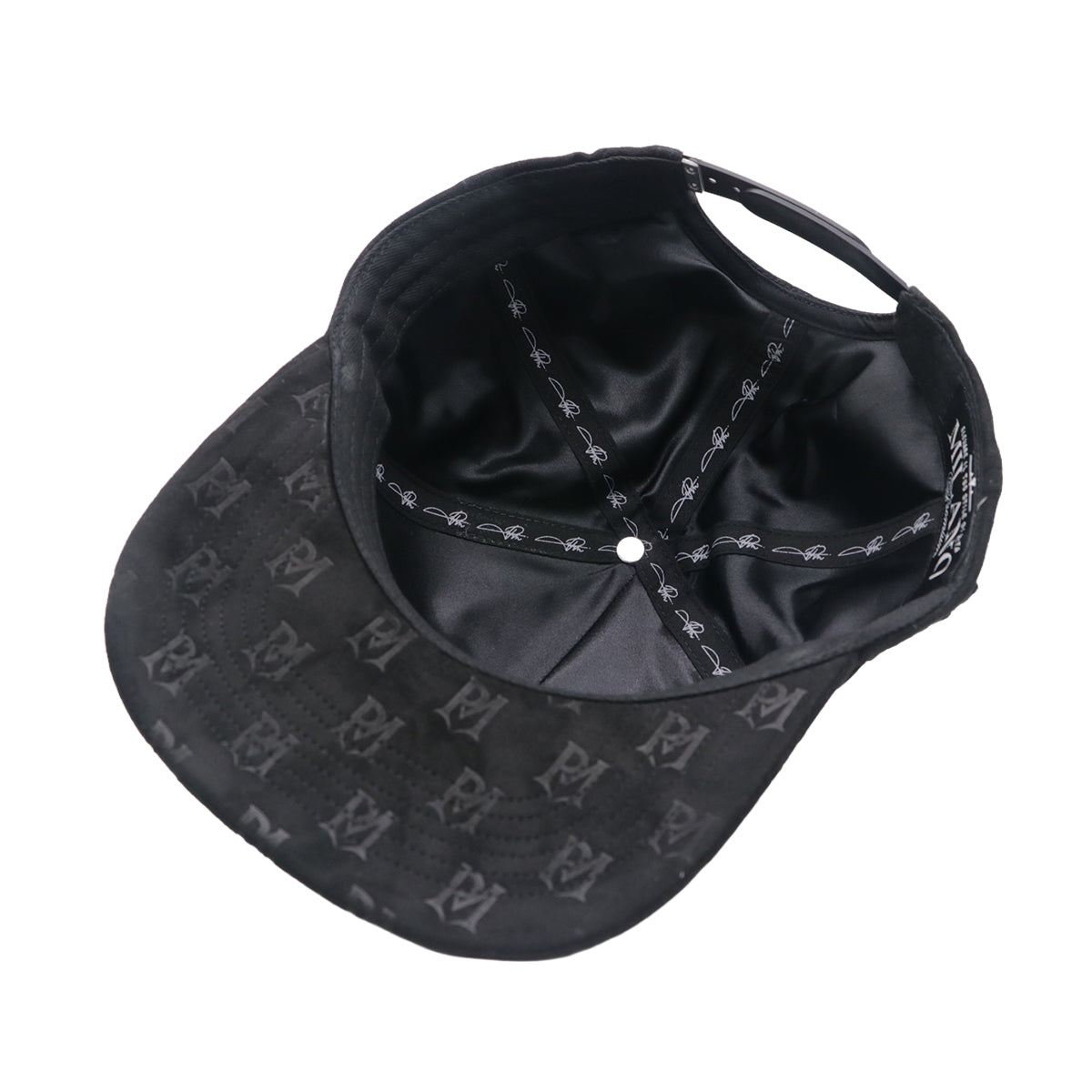 Premium Milano Unisex PM Crest Snapback Hat 2628 Black