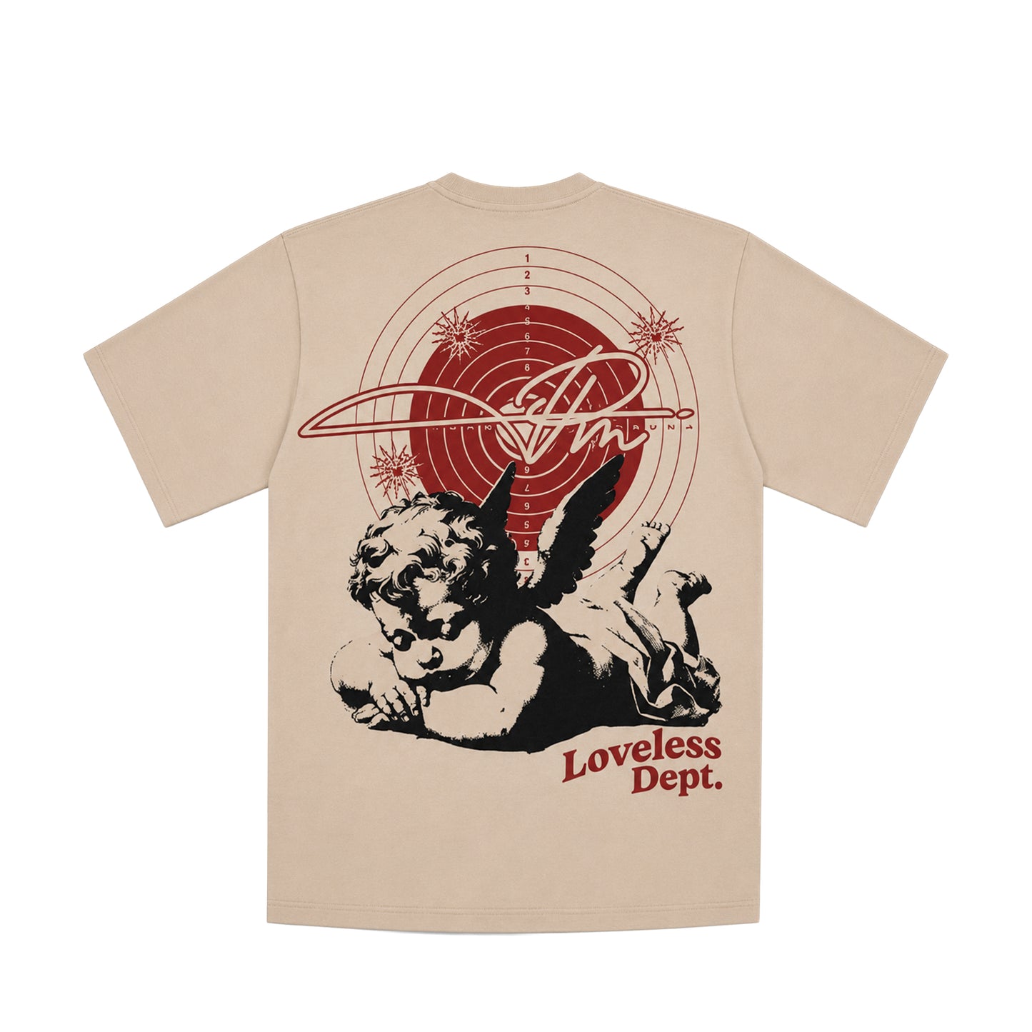 Premium Milano Mens Loveless Crew Neck T-Shirt CT261-117 Cream