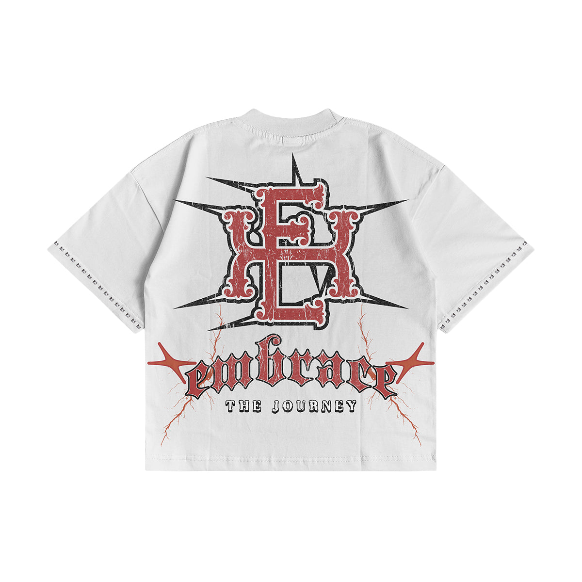 Expedition Mens Unleashed Oversized Crew Neck T-Shirt EXCTS26207 Off White