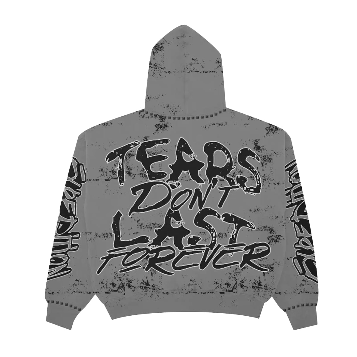 Expedition Mens Fear Don't Last Hoodie EXH106F25 Grey Washed