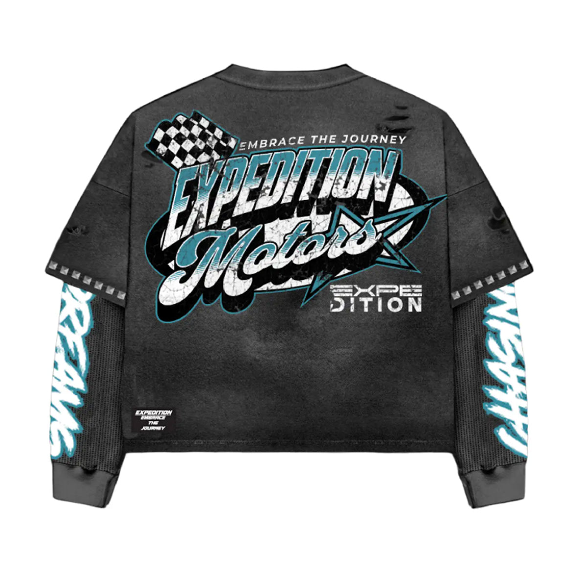Expedition Mens Motor Layer Long Sleeve Shirt EXLT104F25 Charcoal Washed