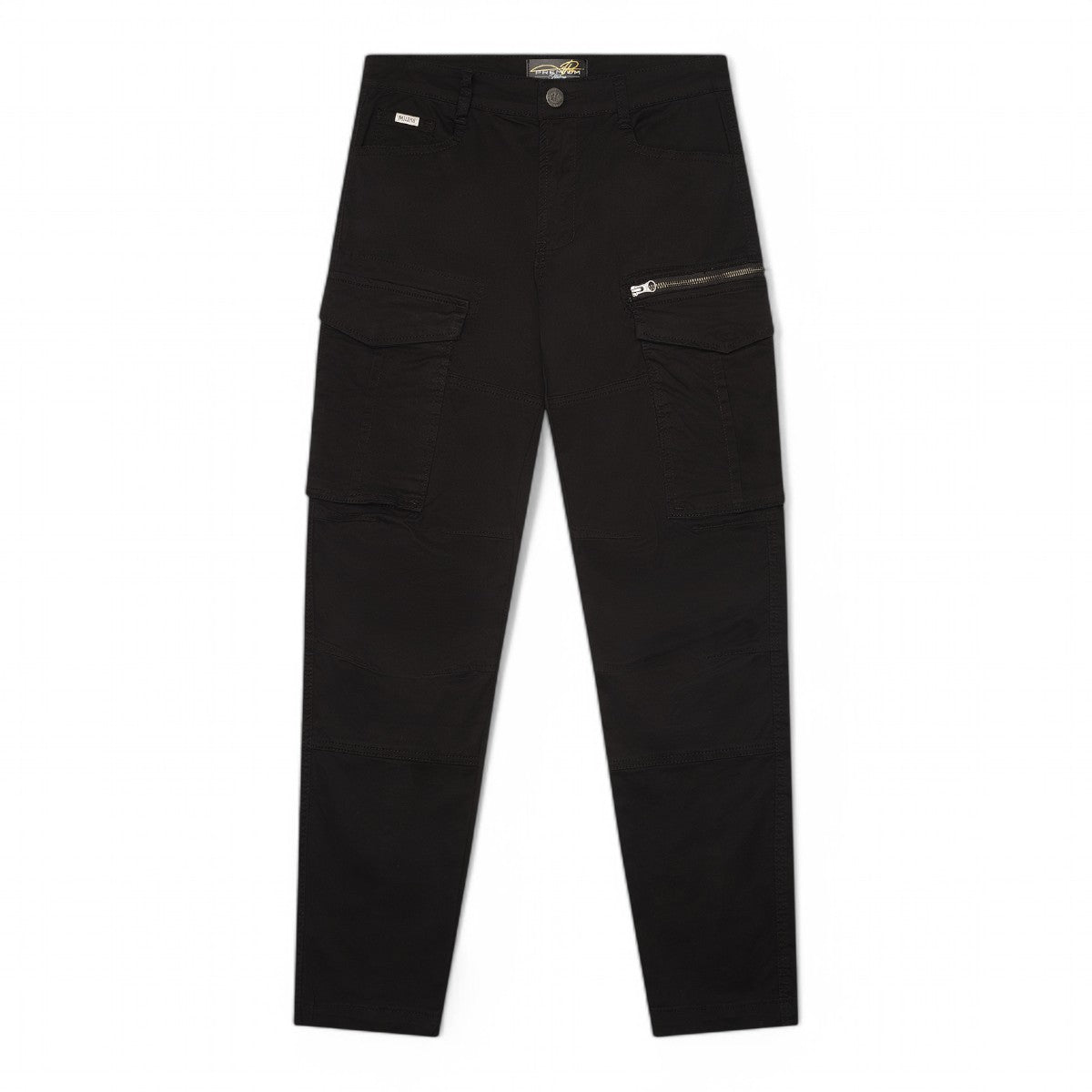 Premium Milano Mens Naples Cargo Pants KH0927 Black