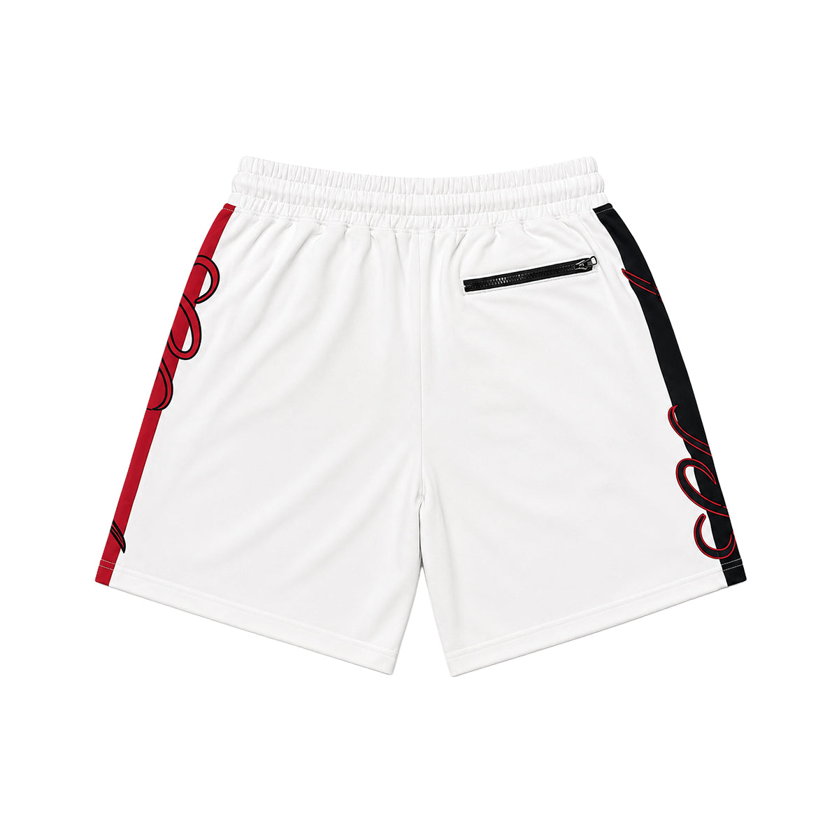 Premium Milano Mens Striped Panel Trunk Shorts PMTS26916 White/Red