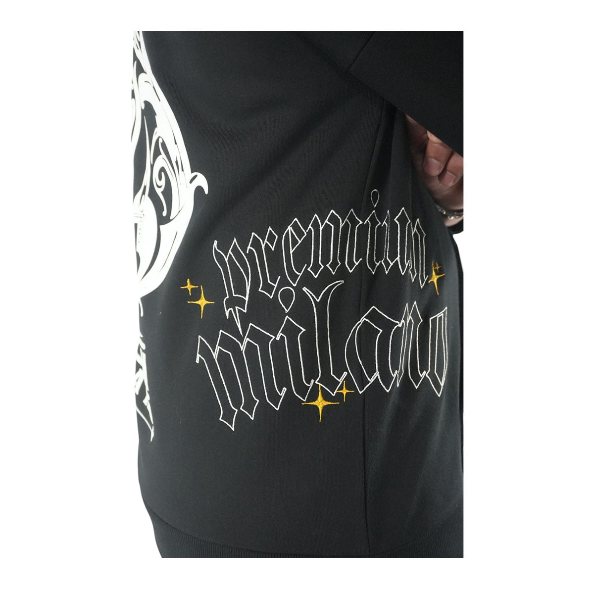 Premium Milano Mens Premium Ace Hoodie RHK4418 Black