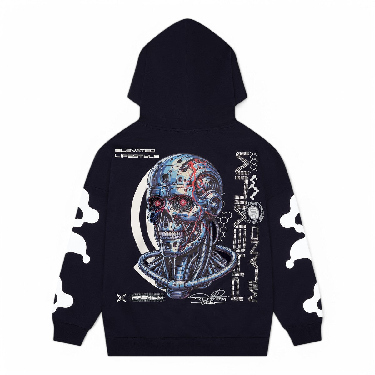 Premium Milano Mens Premium AI Hoodie RHK4421 Navy