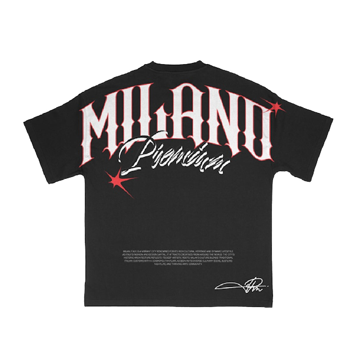 Premium Milano Mens Regal Tee Crew Neck T-Shirt S25331-02 Black
