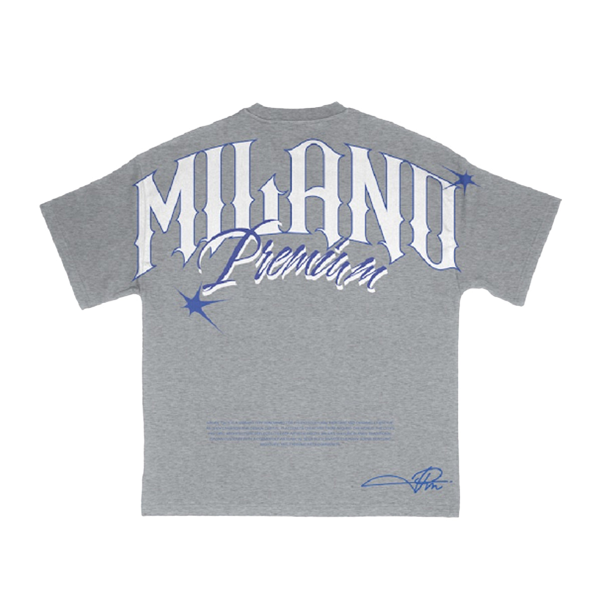 Premium Milano Mens Regal Tee Crew Neck T-Shirt S25331-02 Heather Gray