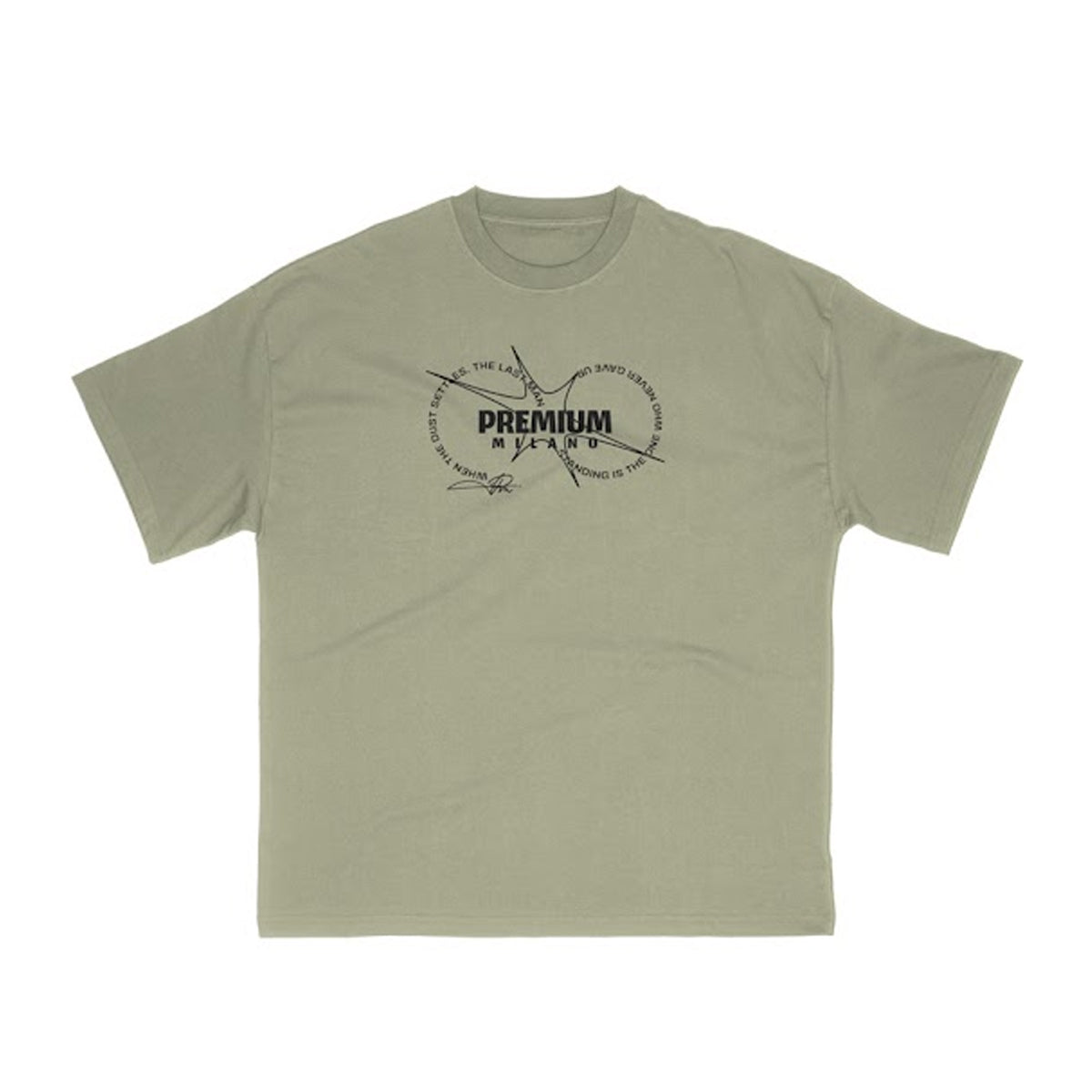 Premium Milano Mens Premium Concious Crew Neck T-Shirt S25331-07 Sage