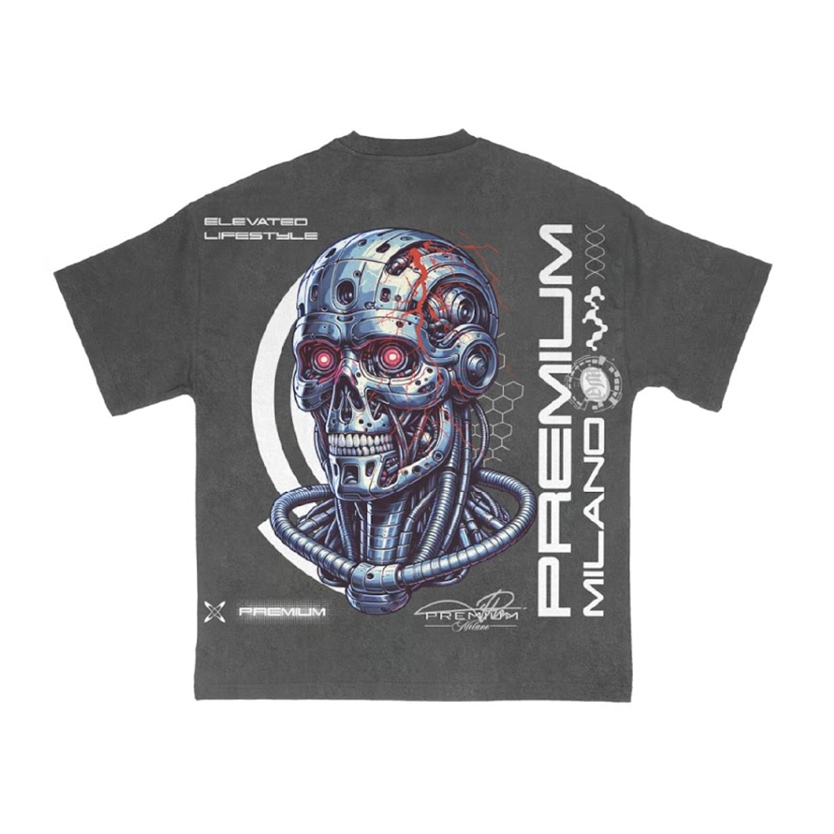 Premium Milano Mens Premium Ai Crew Neck T-Shirt S25331-11 Heather Gray