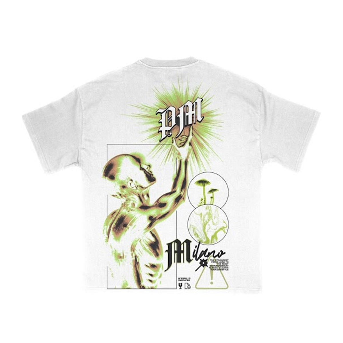 Premium Milano Mens Elevated Lifestyle Crew Neck T-Shirt S25331-14 White
