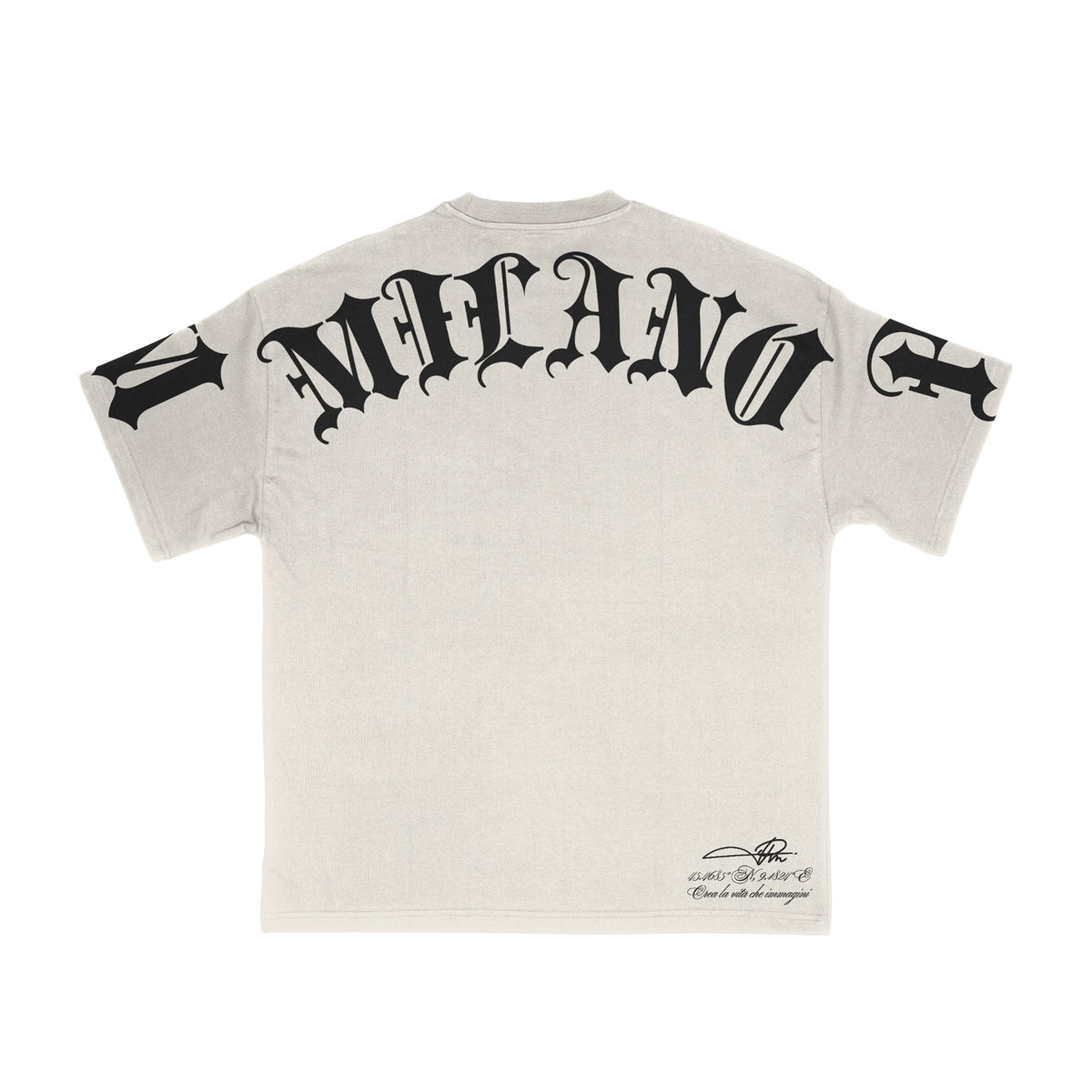 Premium Milano Mens Premium Checkmate Crew Neck T-Shirt S25415-46 Bone