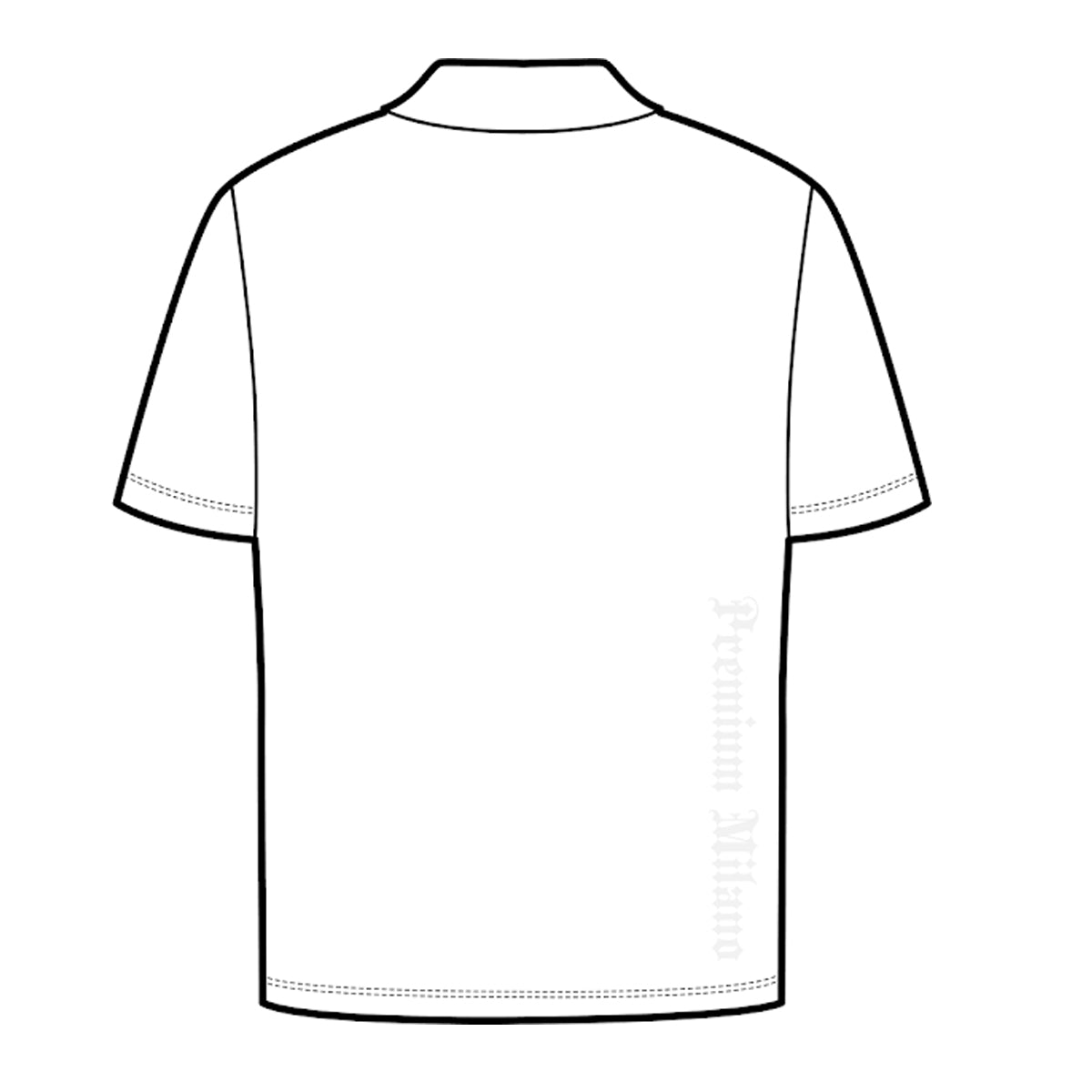 Premium Milano Mens Milano Tonal Emblem Polo Shirt S25415-52 White