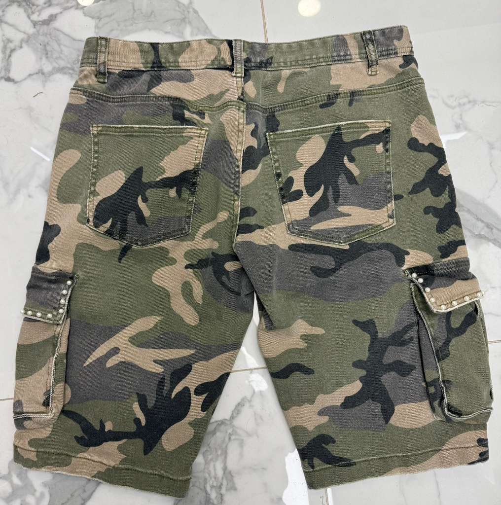Premium Milano Mens Camo Cargo Shorts PMCGS26918 Camouflage