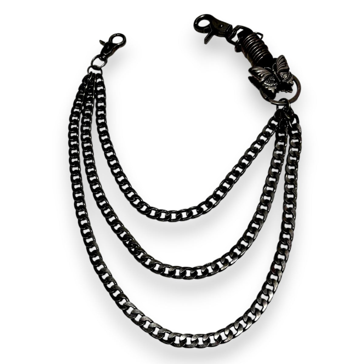 Premium Milano Mens Sunrise Butterfly Chain PBC6-OC Silver
