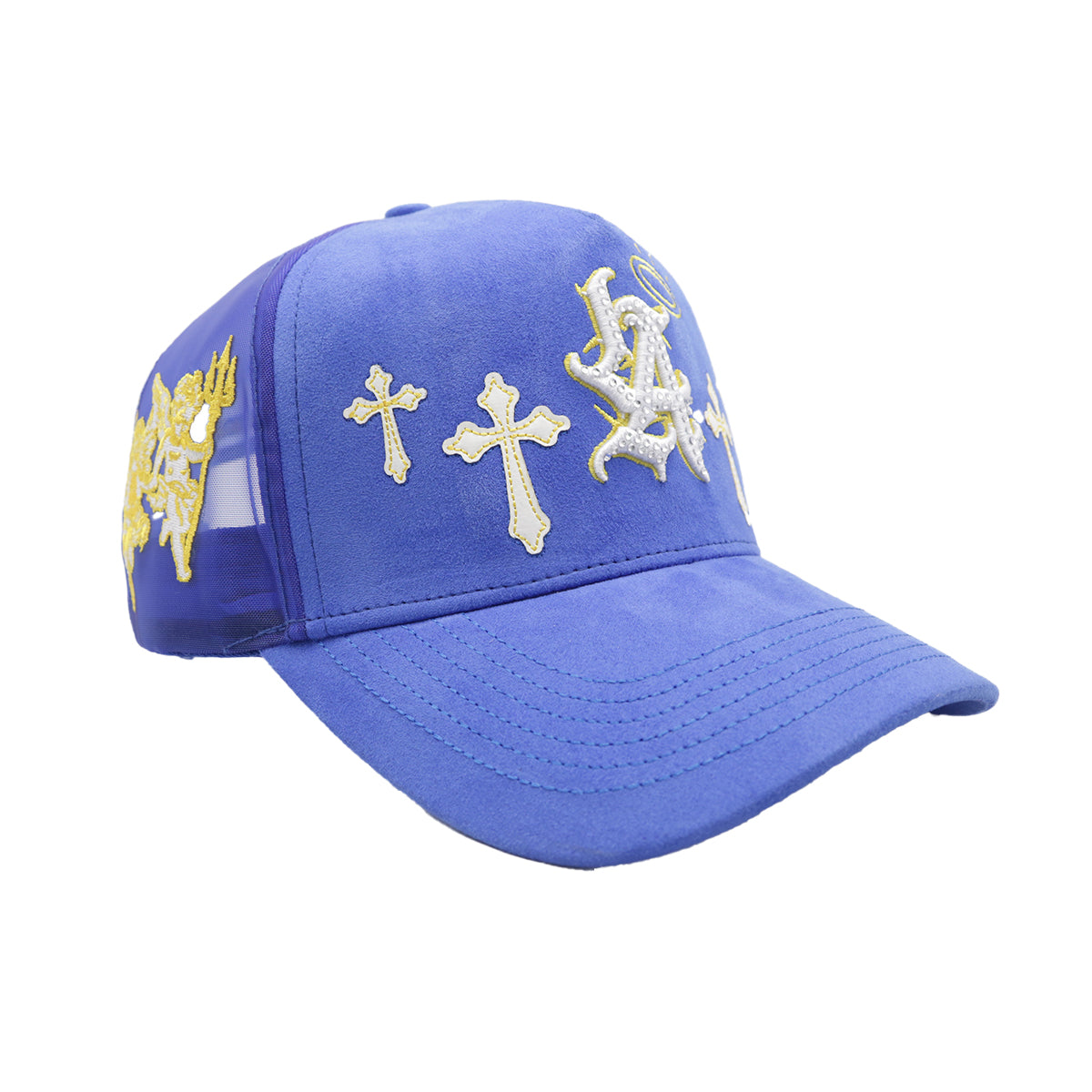 Premium Milano Unisex Los Angels Trucker Hat 2601 Royal