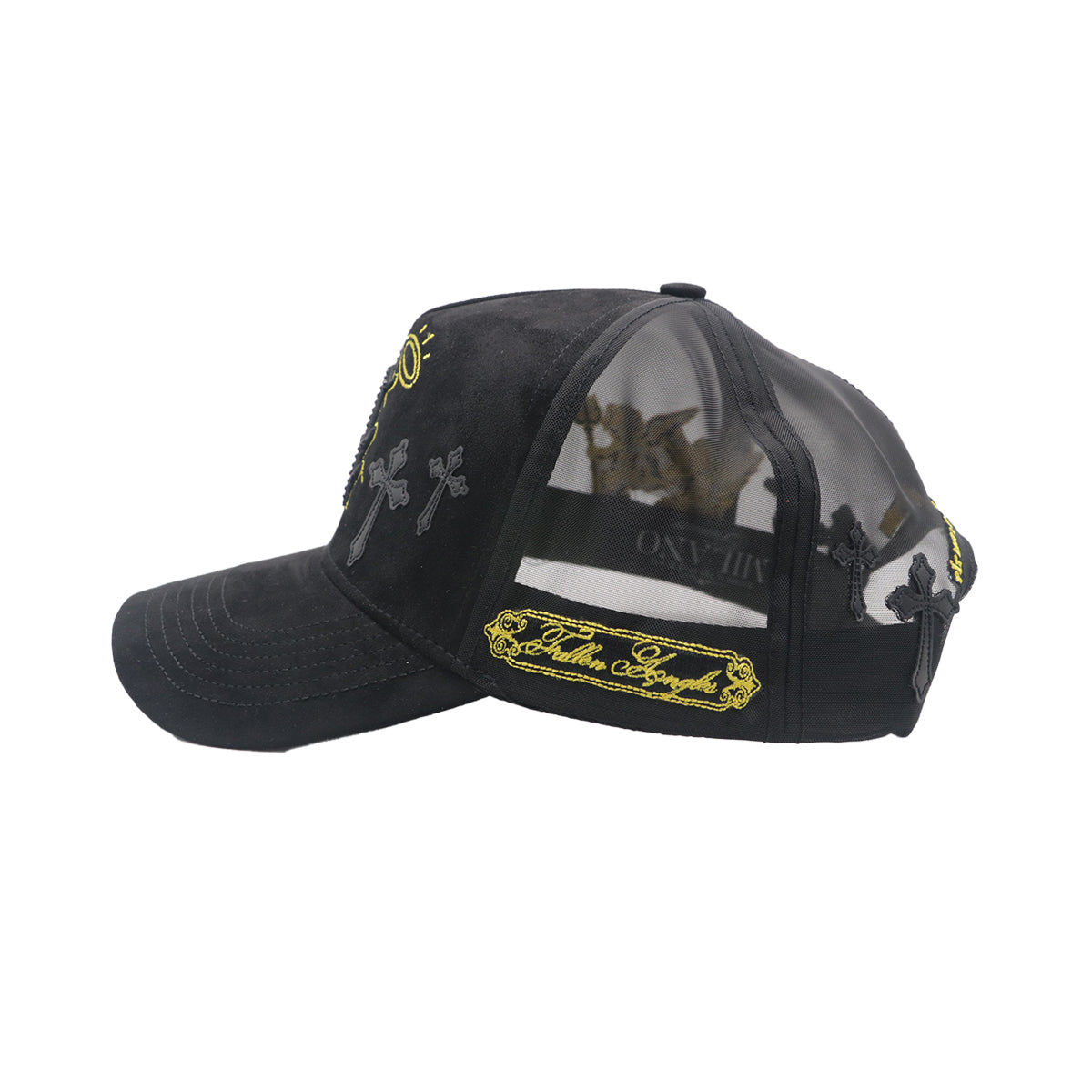 Premium Milano Unisex Los Angels Trucker Hat 2602 Black
