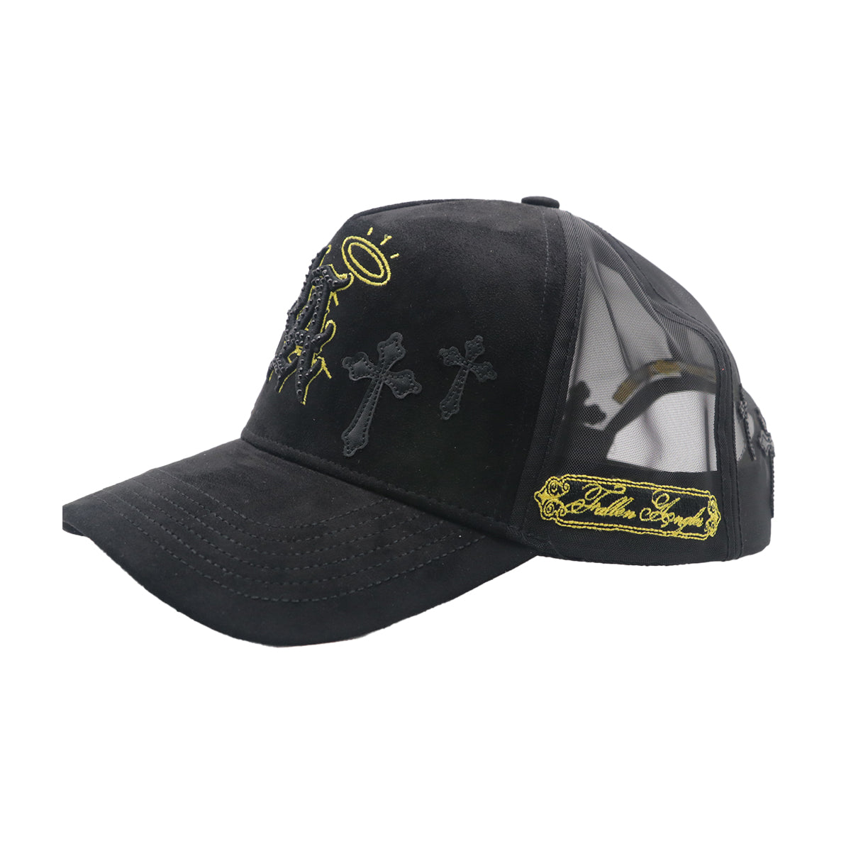 Premium Milano Unisex Los Angels Trucker Hat 2602 Black