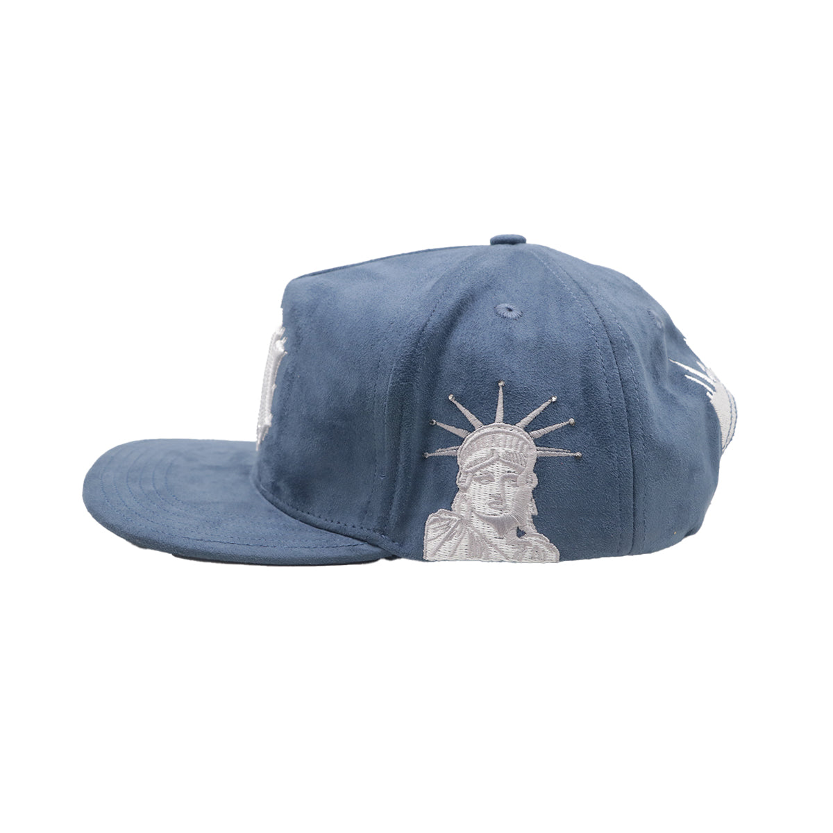 Premium Milano Unisex NY Snapback Hat 2606 Navy/White