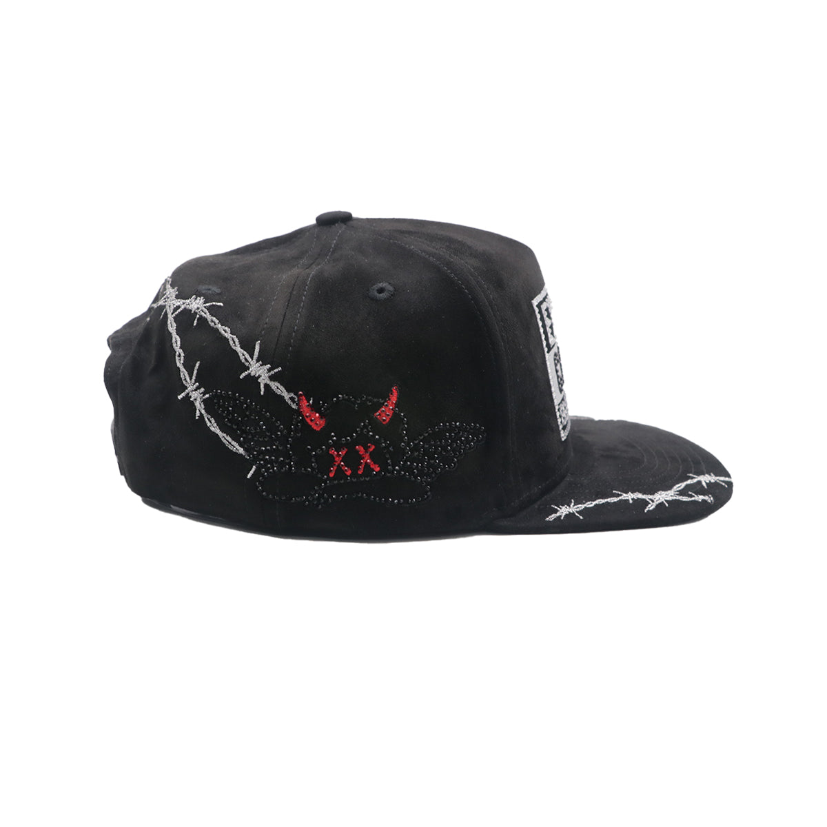 Premium Milano Unisex Explicit Snapback Hat 2610 Black/White