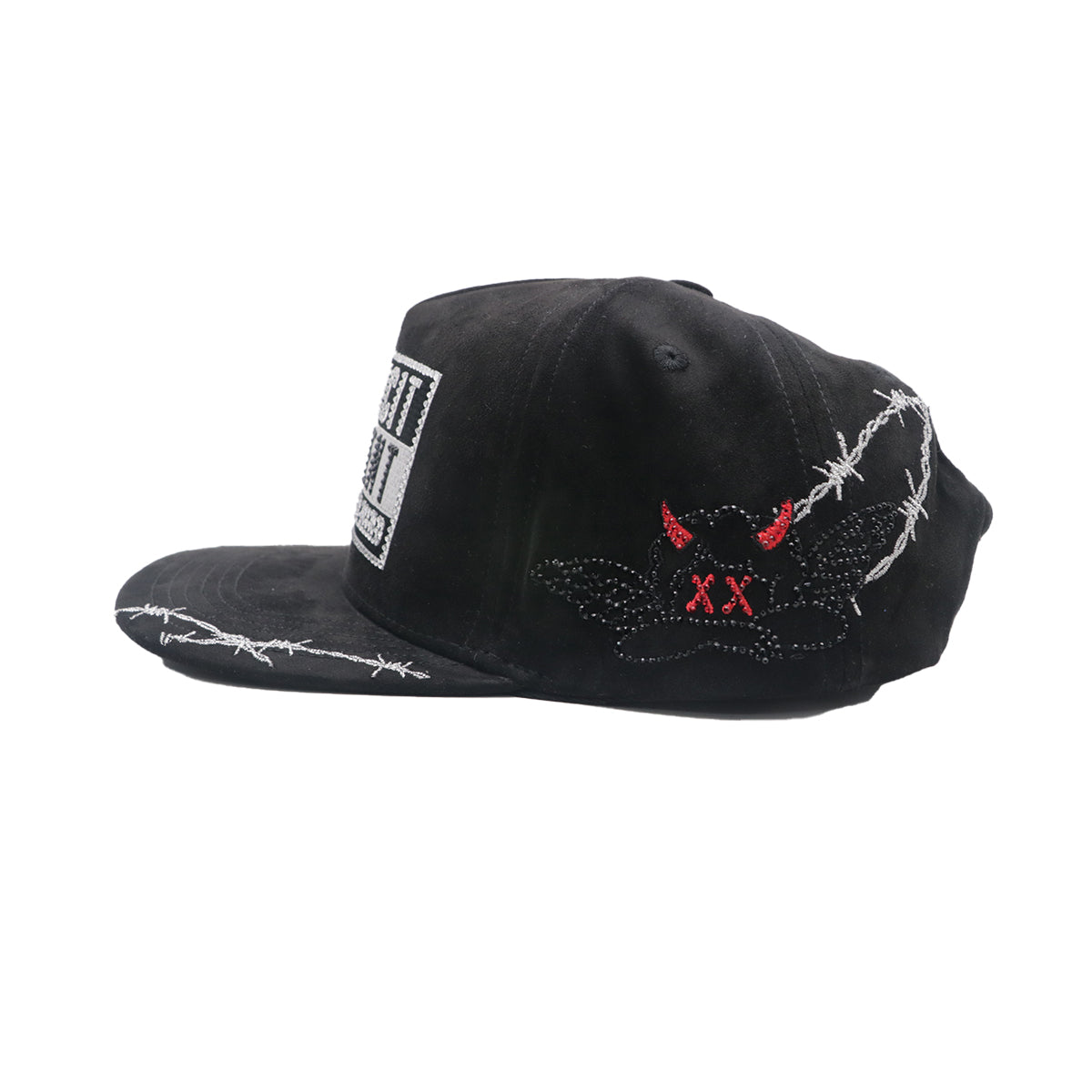 Premium Milano Unisex Explicit Snapback Hat 2610 Black/White
