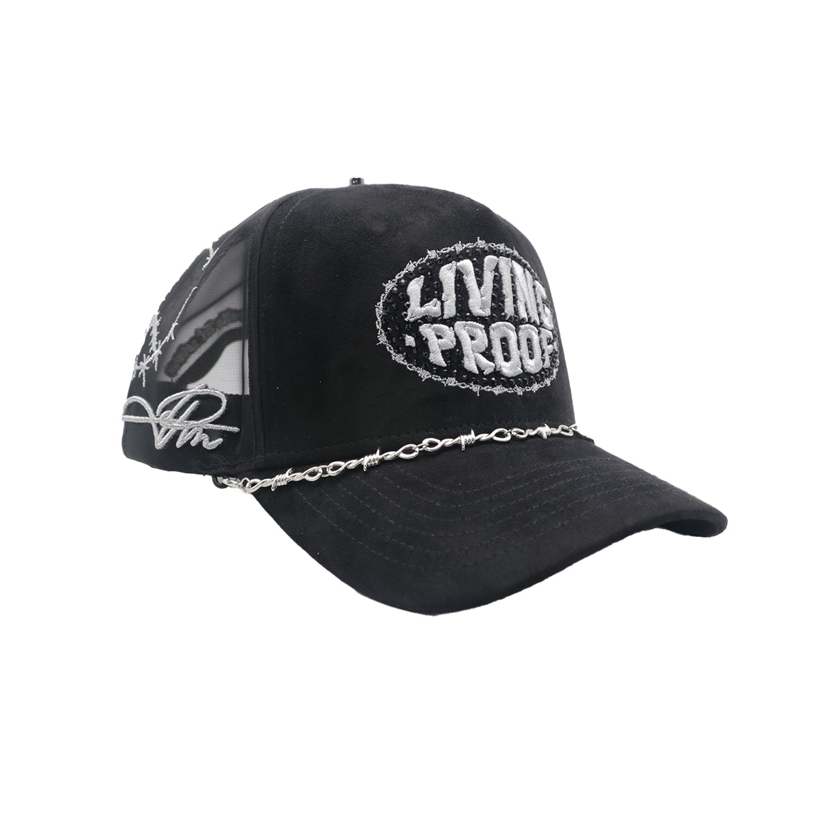 Premium Milano Unisex Living Proof Trucker Hat 2611 Black/Metallic