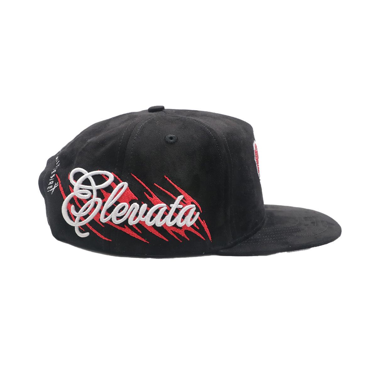 Premium Milano Unisex Broken Heart Snapback Hat 2612 Black/Red