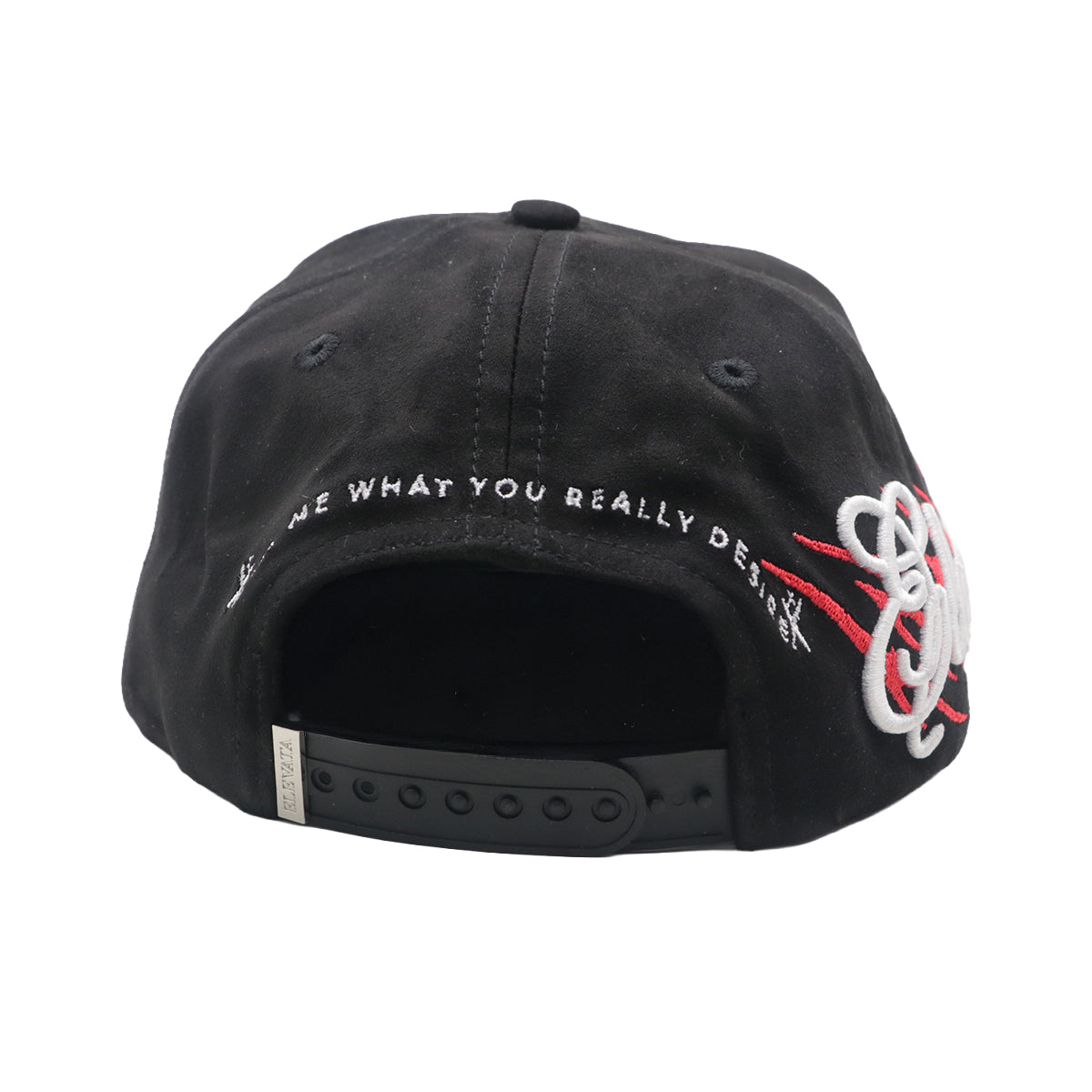 Premium Milano Unisex Broken Heart Snapback Hat 2612 Black/Red