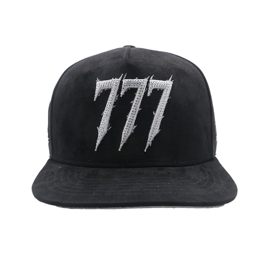 Premium Milano Unisex 777 Snapback Hat 2613 Black/Metallic