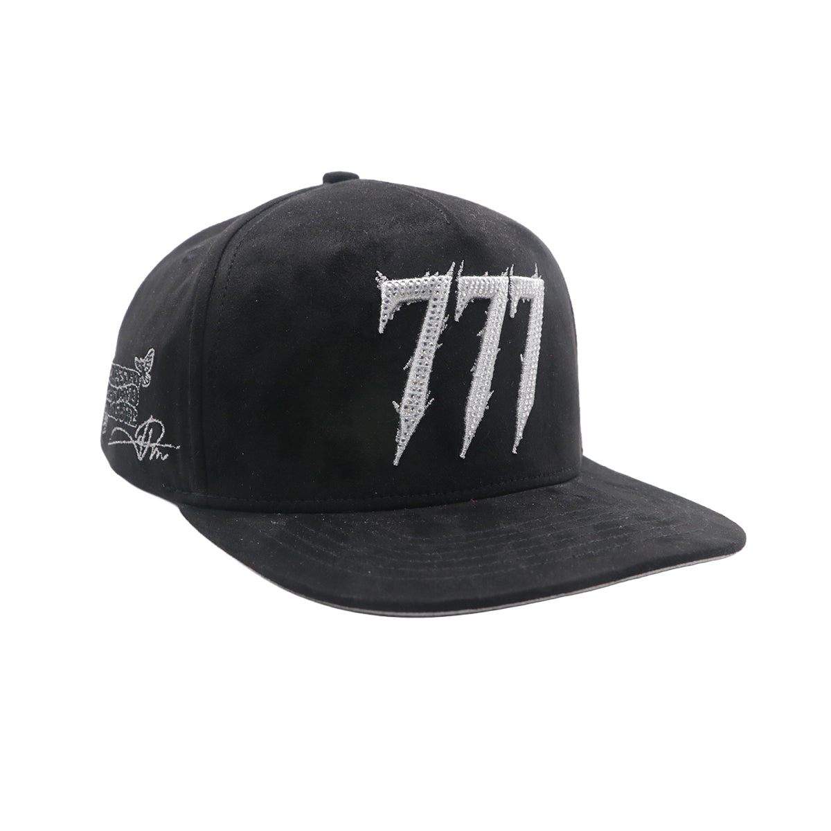 Premium Milano Unisex 777 Snapback Hat 2613 Black/Metallic