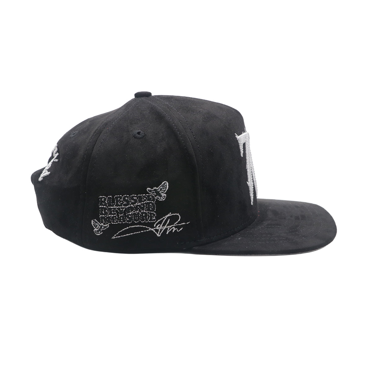 Premium Milano Unisex 777 Snapback Hat 2613 Black/Metallic
