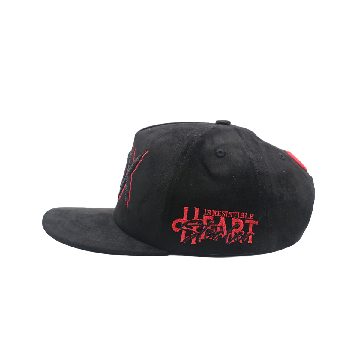Premium Milano Unisex XOX Snapback Hat 2615 Black/Red