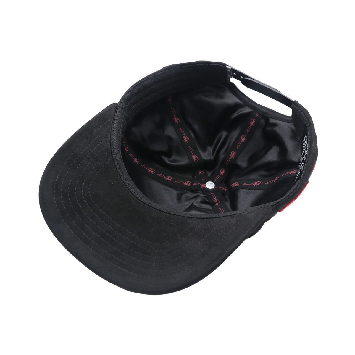 Premium Milano Unisex XOX Snapback Hat 2615 Black/Red