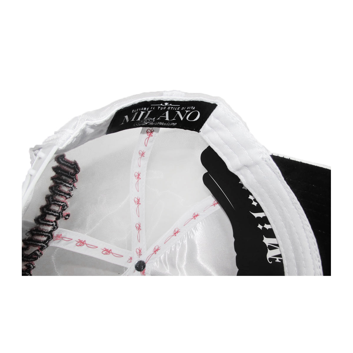 Premium Milano Unisex Never Loved You Trucker Hat 2619 White/Red/Black