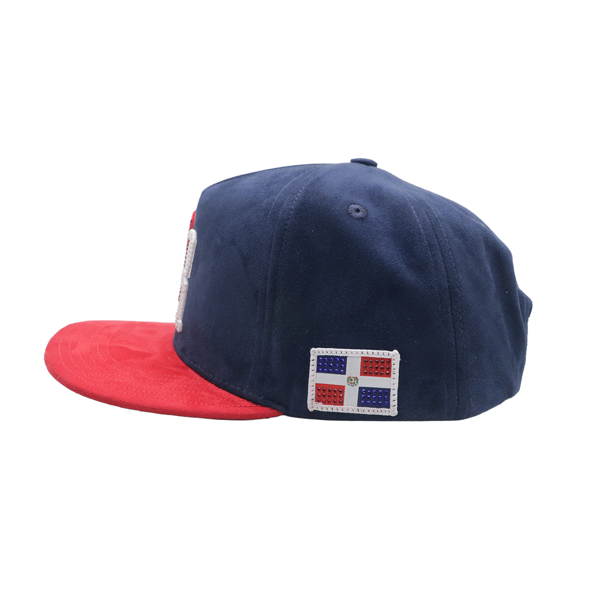 Premium Milano Unisex DR Snapback Hat 2622 Navy/Red