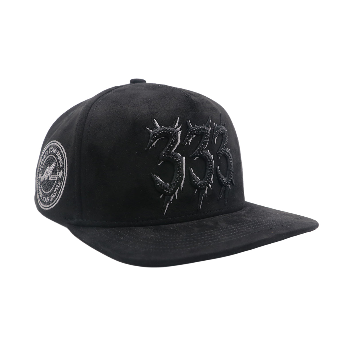 Premium Milano Unisex 333 Snapback Hat 2623 Black