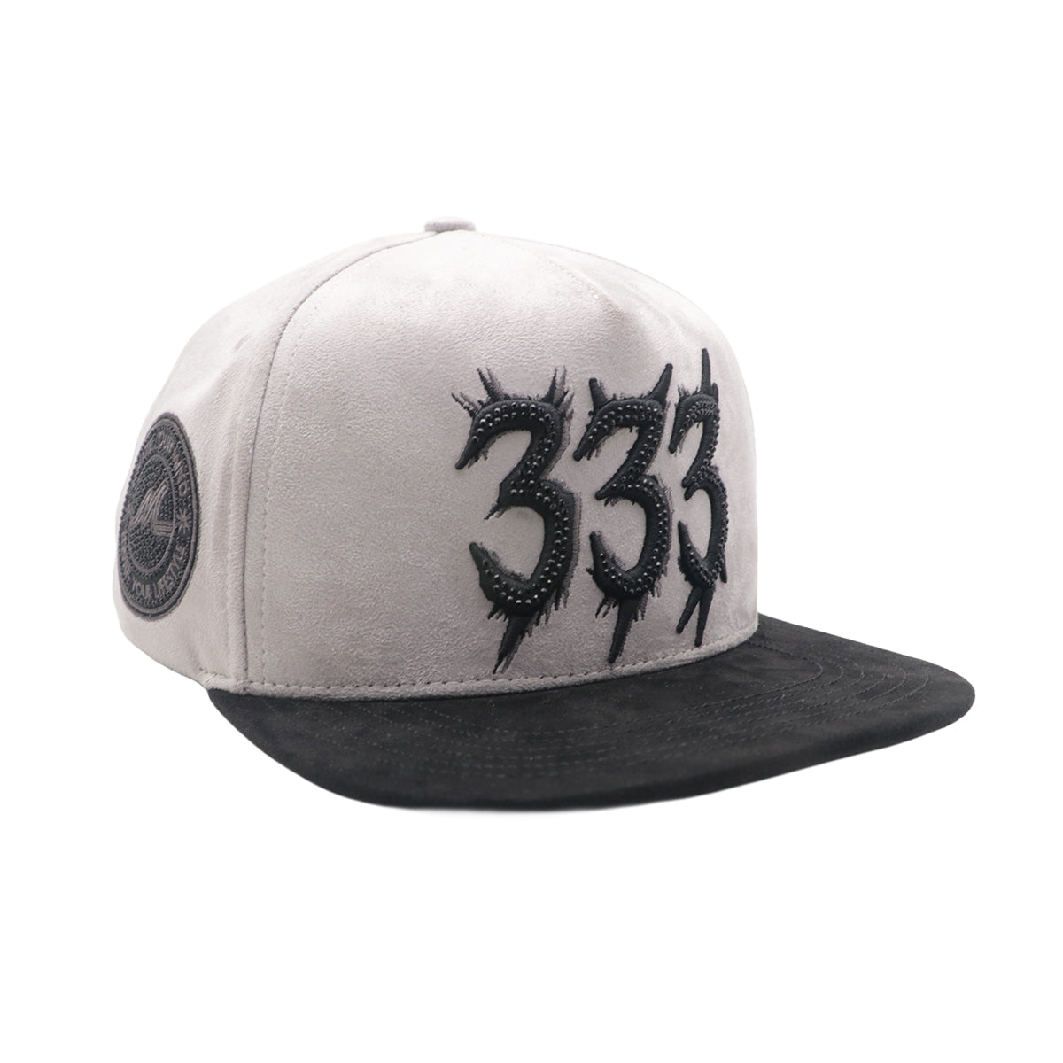 Premium Milano Unisex 333 Snapback Hat 2624 Grey/Black