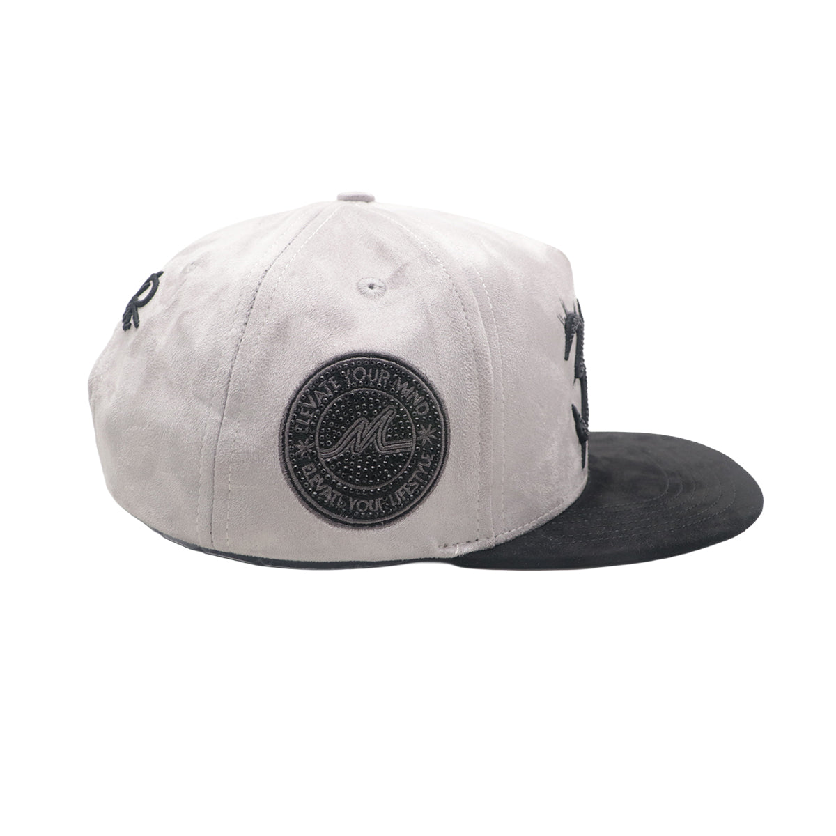 Premium Milano Unisex 333 Snapback Hat 2624 Grey/Black