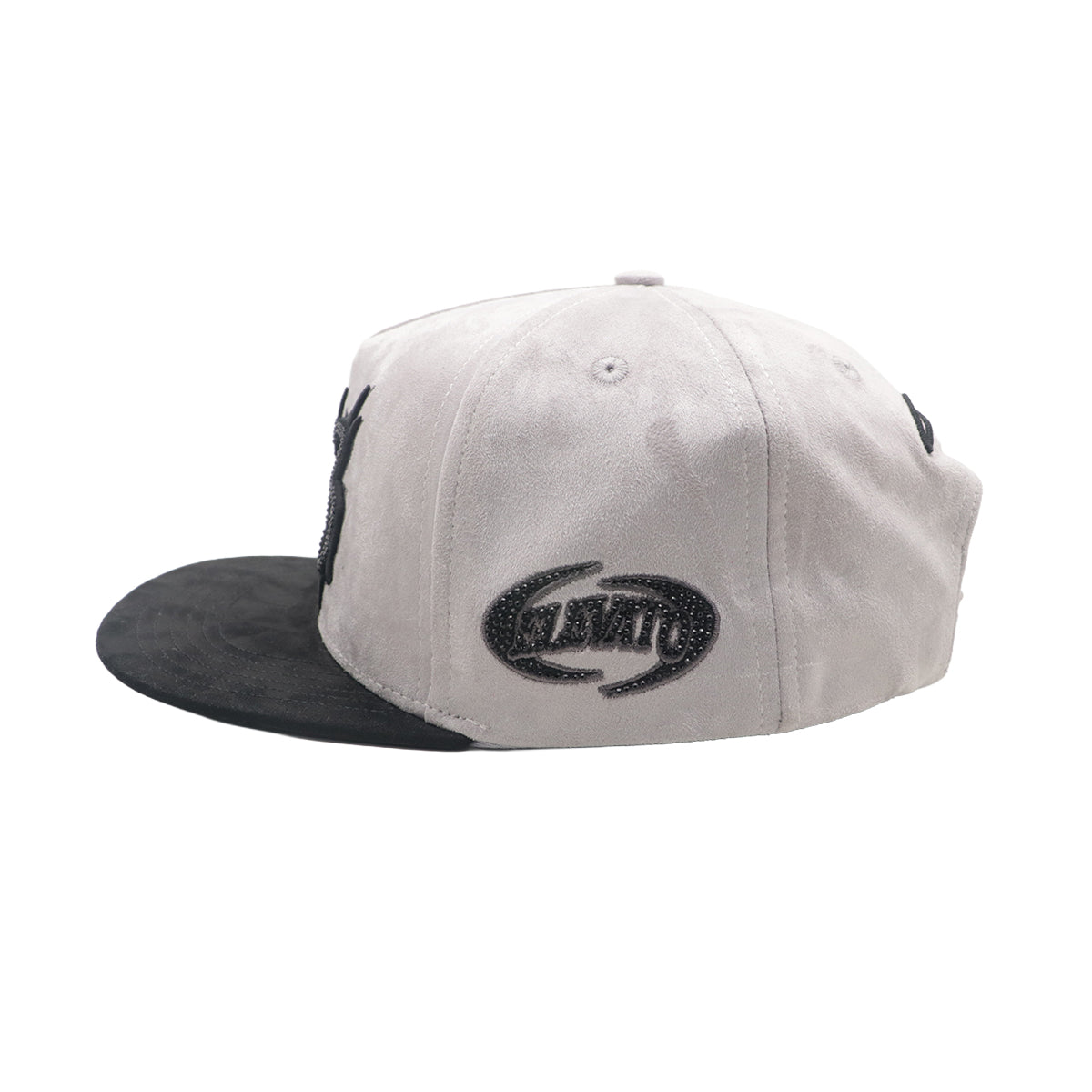 Premium Milano Unisex 333 Snapback Hat 2624 Grey/Black