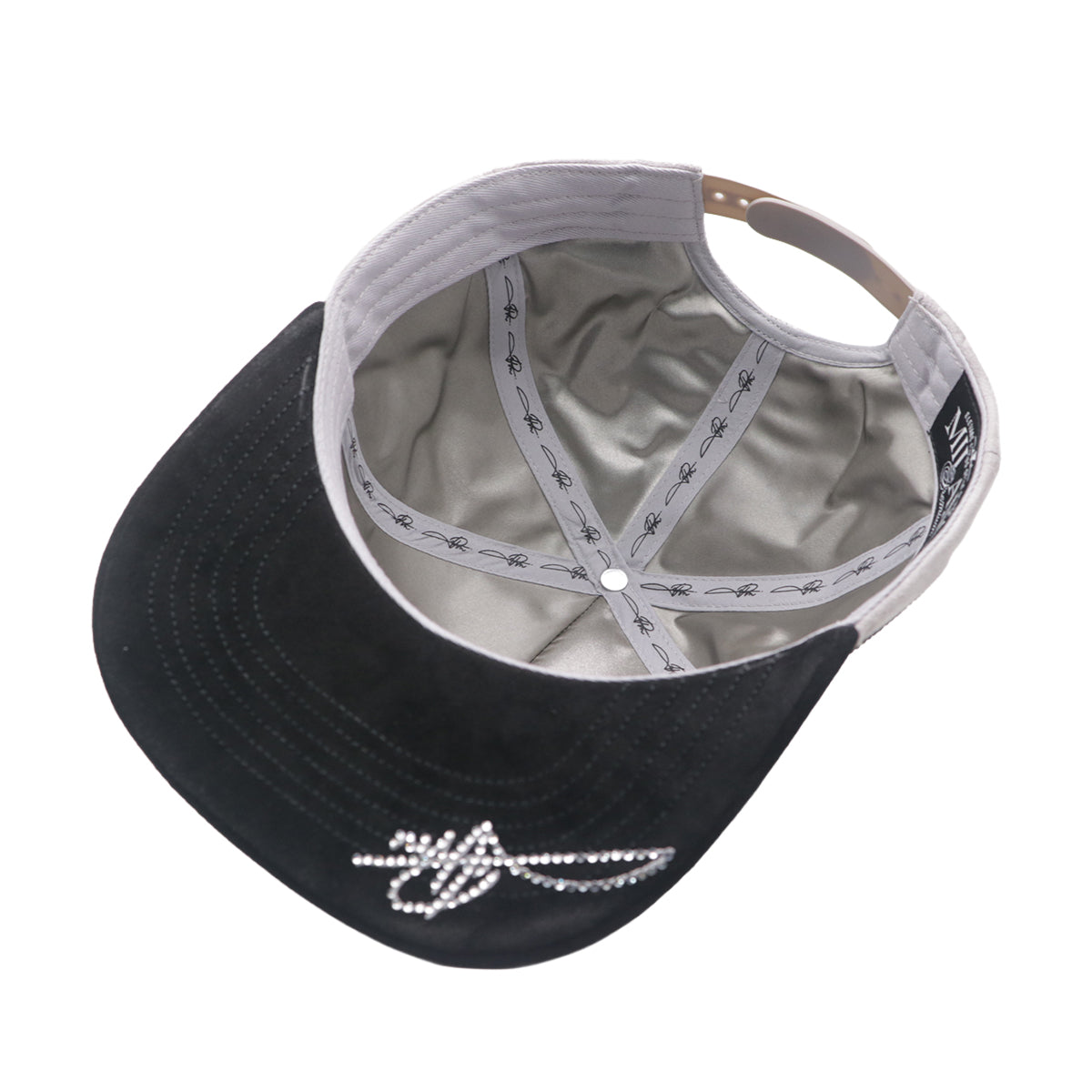 Premium Milano Unisex 333 Snapback Hat 2624 Grey/Black