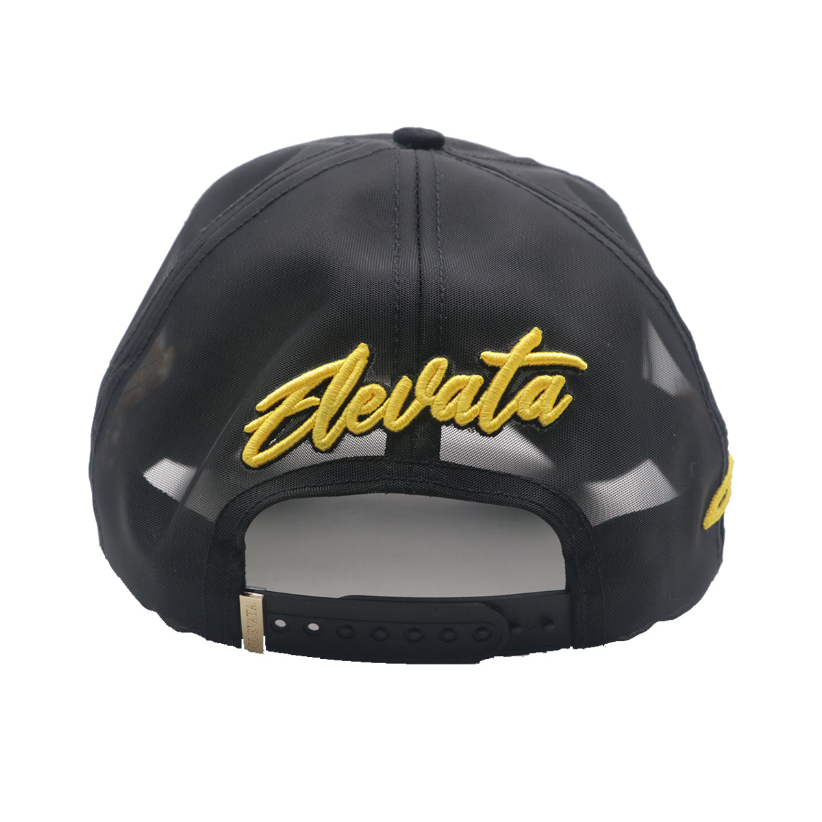 Premium Milano Unisex Slizzy Trucker Hat 2625 Black/Gold