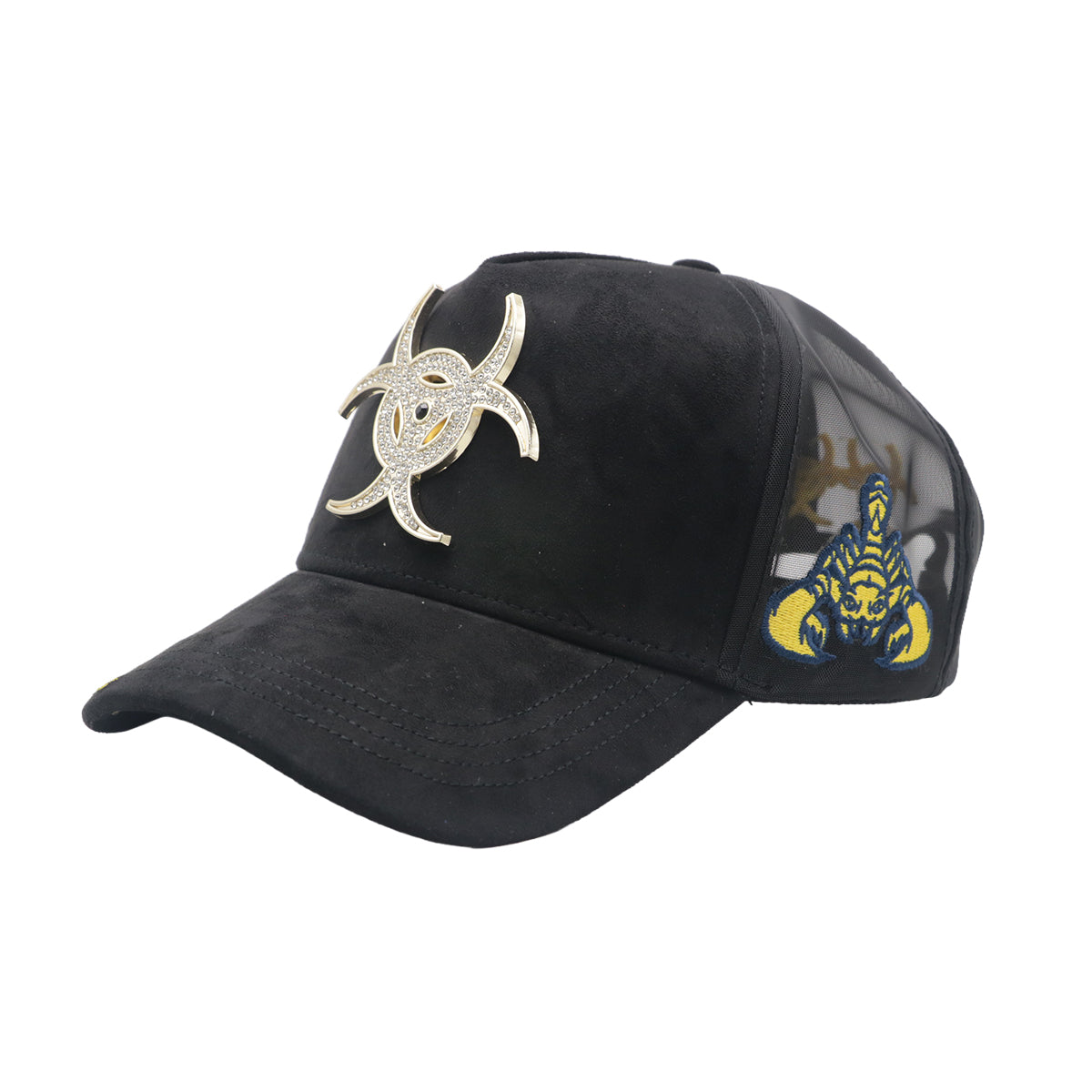 Premium Milano Unisex Toxic Trucker Hat 2627 Black/Gold Metal