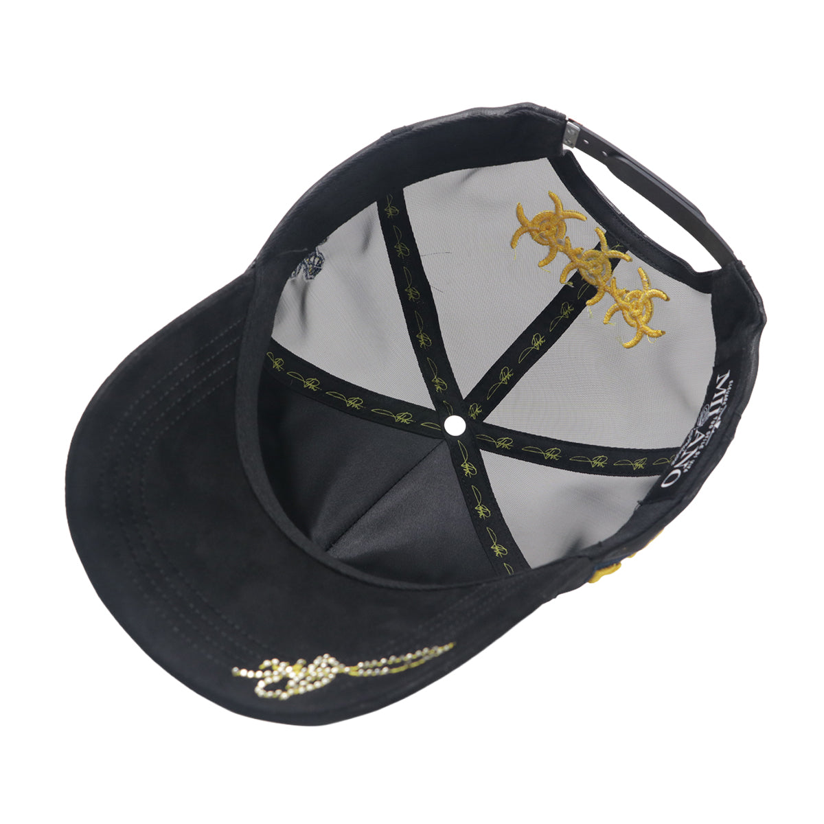 Premium Milano Unisex Toxic Trucker Hat 2627 Black/Gold Metal