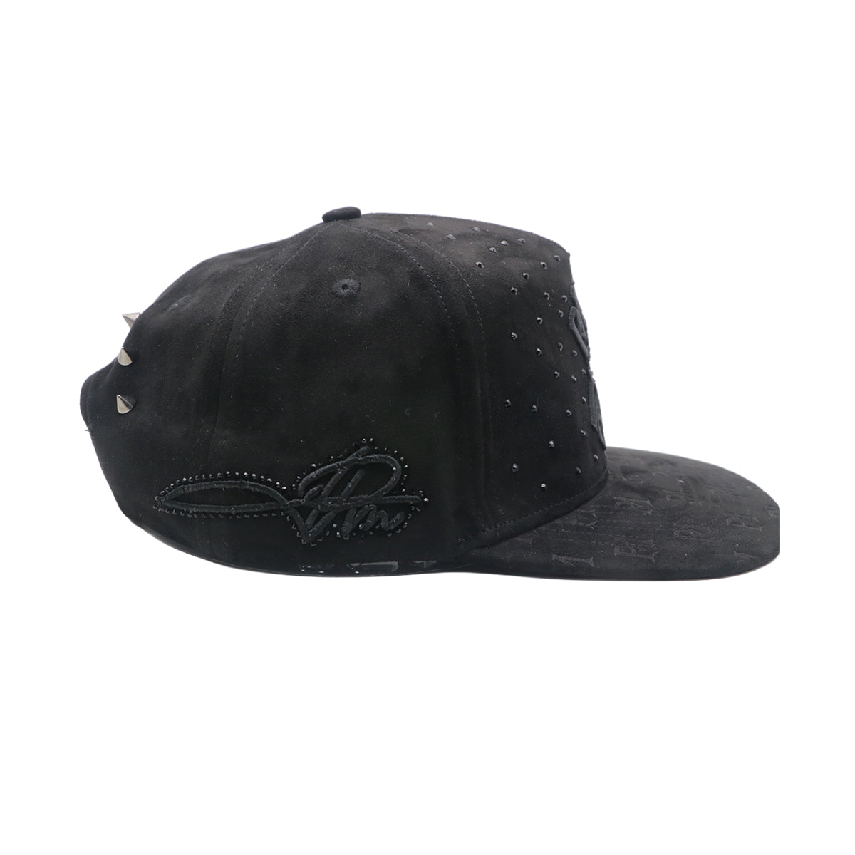 Premium Milano Unisex PM Crest Snapback Hat 2628 Black