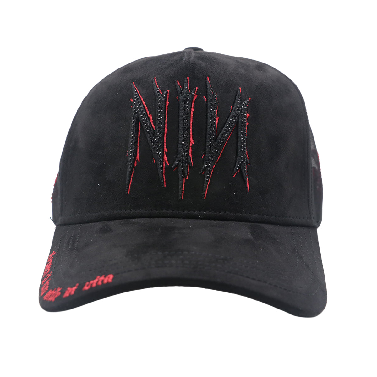 Premium Milano Unisex NIN Trucker Hat 2629 Black/Red