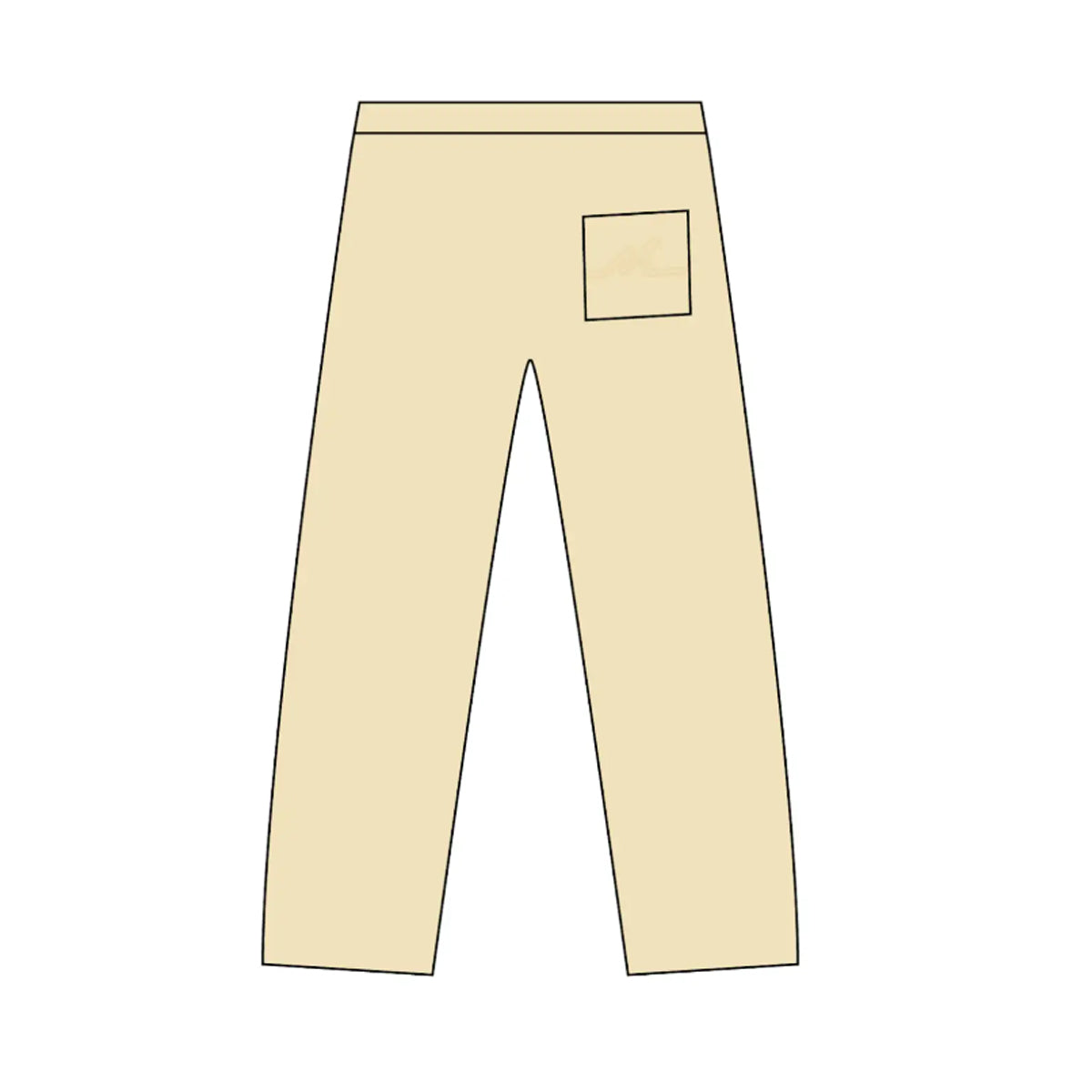 Premium Milano Mens Script Tonal Sweatpants BP14-005-CRM Cream