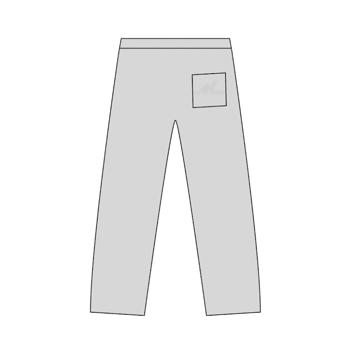 Premium Milano Mens Script Tonal Sweatpants BP14-005-GY Gray