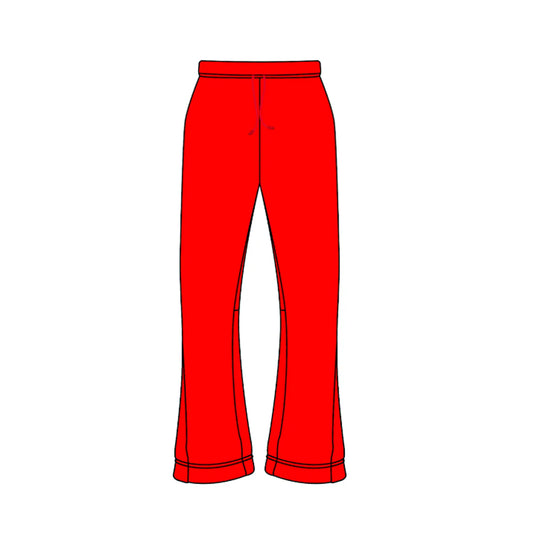 Premium Milano Mens Tonal Rhinestone Sweatpants BPP39-600-RD Red