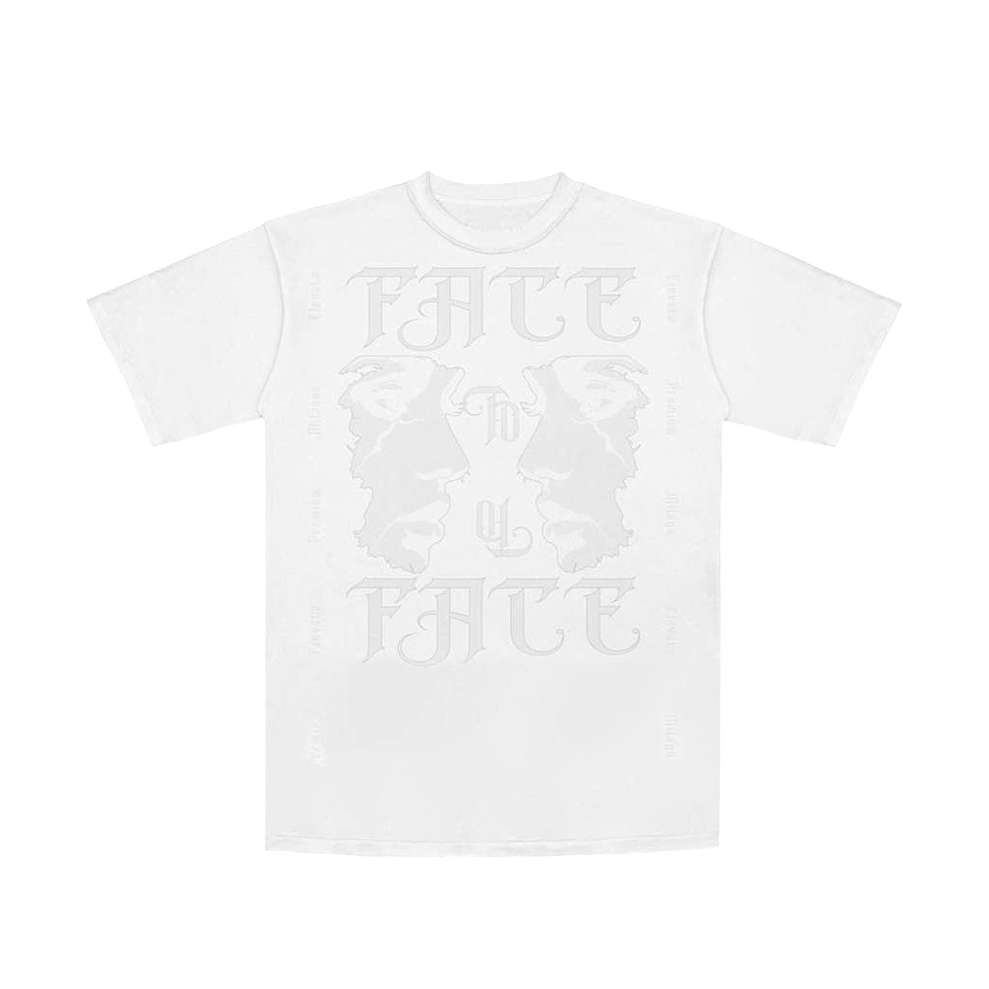 Premium Milano Mens Facing Fears Crew Neck T-Shirt CT261-108 White