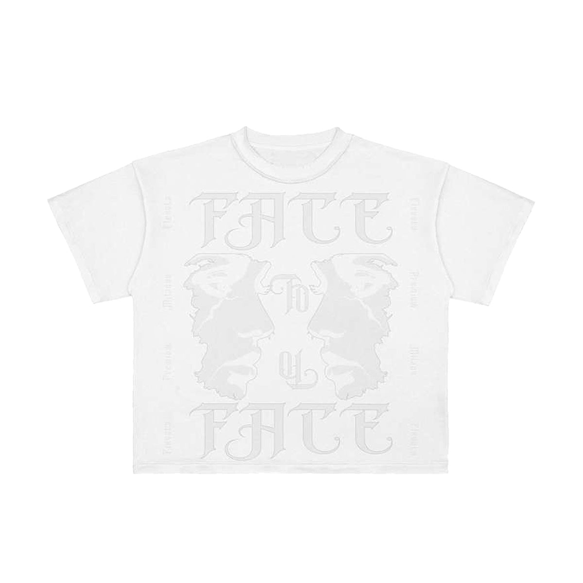Premium Milano Mens Facing Fears Crew Neck T-Shirt CT261-108 White
